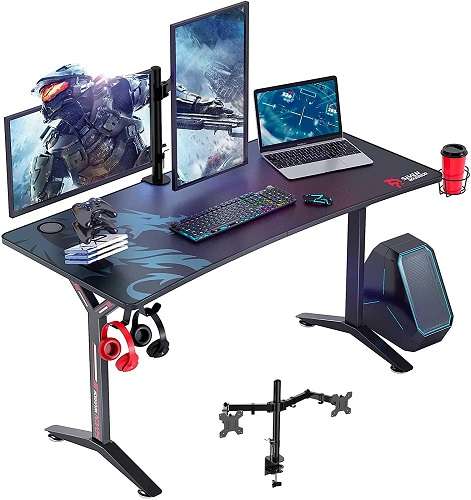 Size Desk For 2 Monitors 